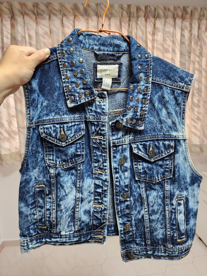 Studded denim jacket forever sales 21