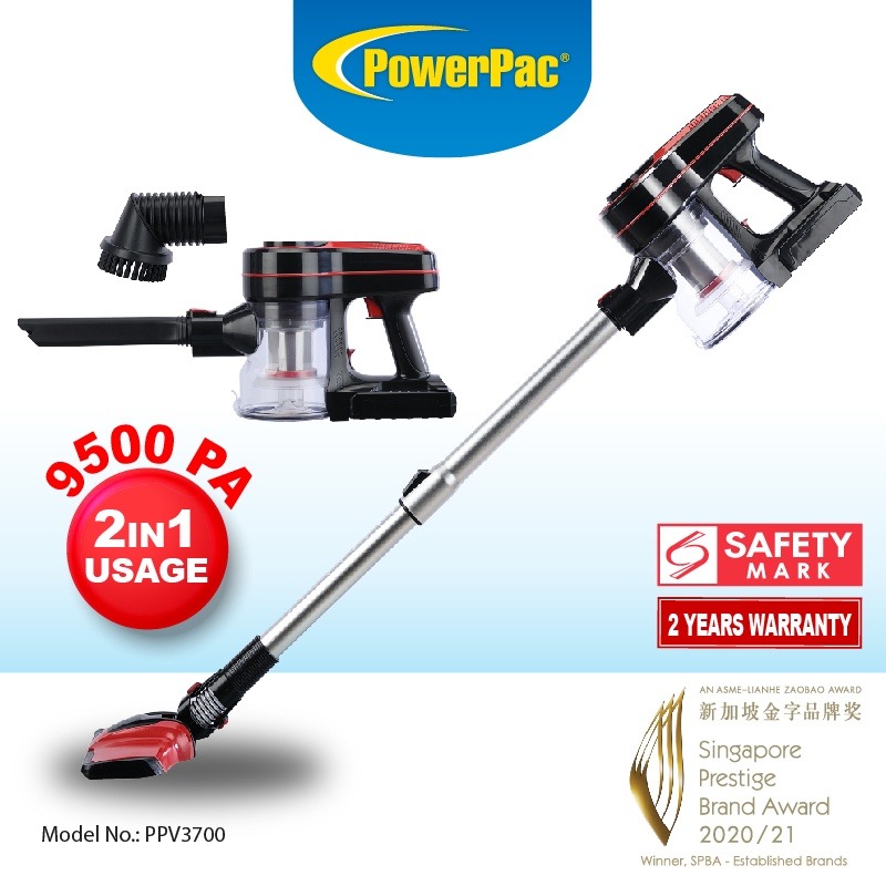 [FREE DELIVERY] PowerPac Lightweight Cordless Handheld Stick Vacuum