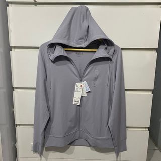 NEW WITH TAG - FREEONG - Uniqlo Airism UV Mesh Jacket Running Jaket Lari Hoodie Arism Airsm