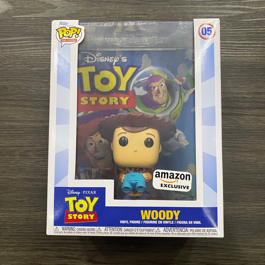 Funko Pop! VHS Covers Disney Pixar Toy Story Woody  Exclusive Figure  #05Funko Pop! VHS Covers Disney Pixar Toy Story Woody  Exclusive  Figure #05 - OFour