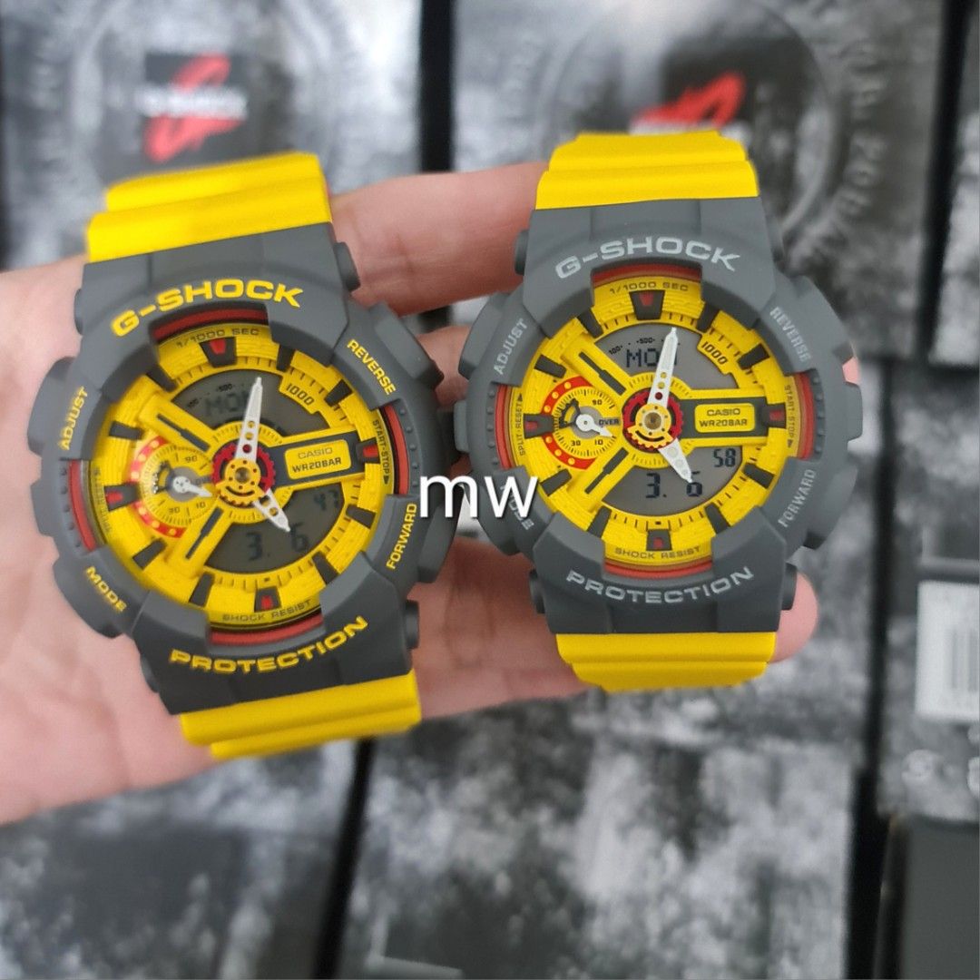 G shock watches sales yellow
