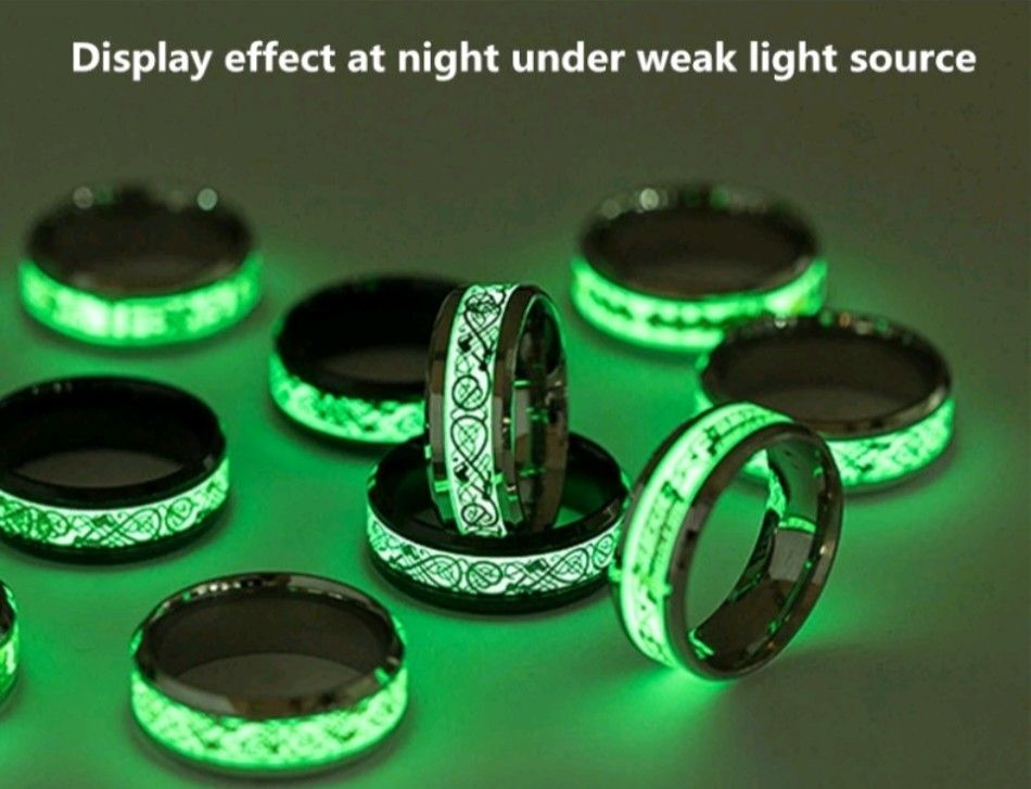 Glow in the dark ring top