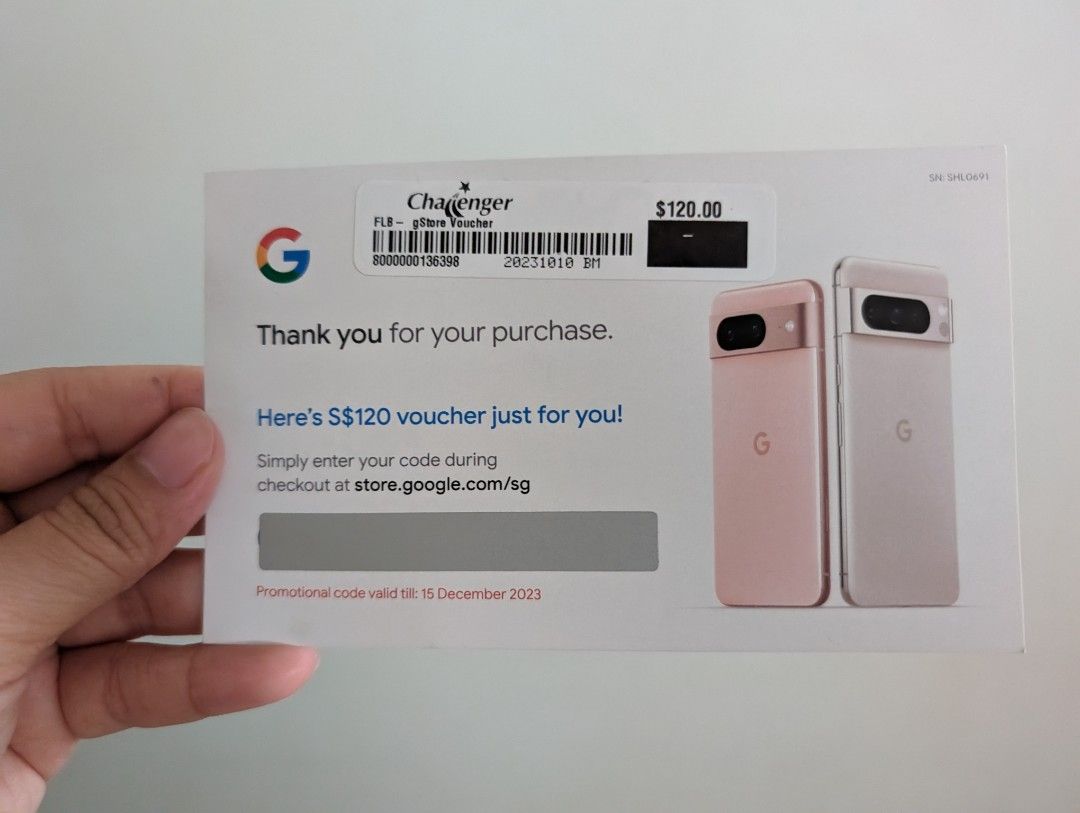 Google Store Voucher 120, Tickets & Vouchers, Vouchers on Carousell