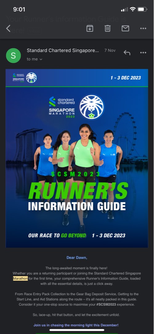 Standard Chartered Singapore Marathon 2023, Tickets & Vouchers, Event Tickets on Carousell