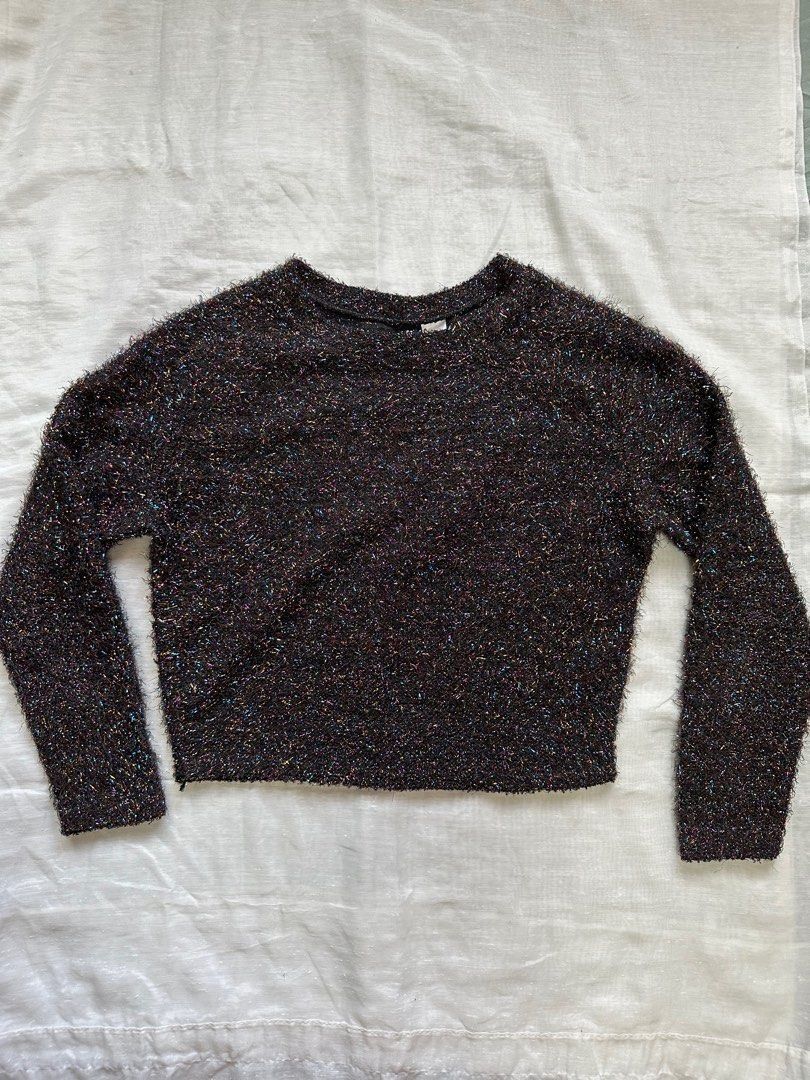 White glitter clearance sweater