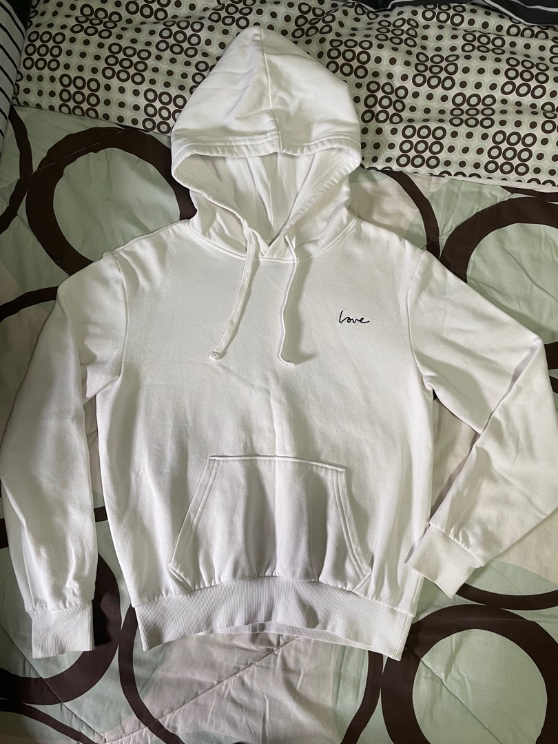 White hoodie h and m 2025