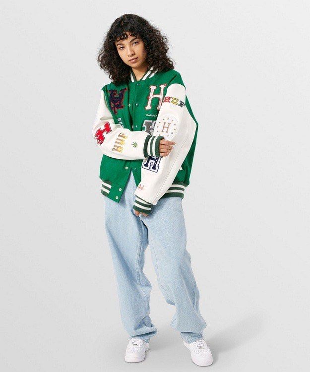 L HUF 逞しい 20 YEAR CLASSIC H VARSITY JACKET