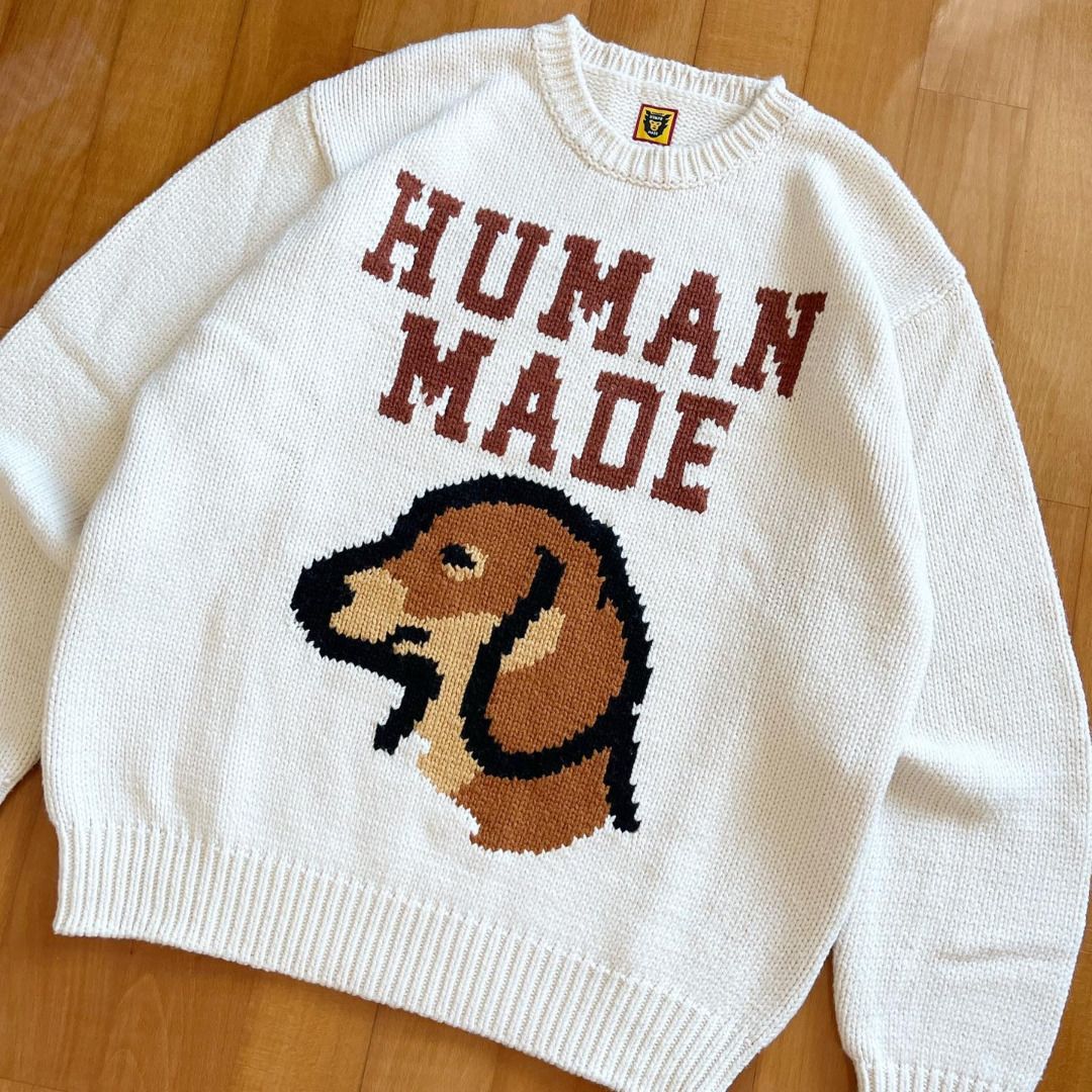 Human Made Dachs Knit Sweater 外套冷衫達克斯獵犬狗仔, 女裝, 外套及