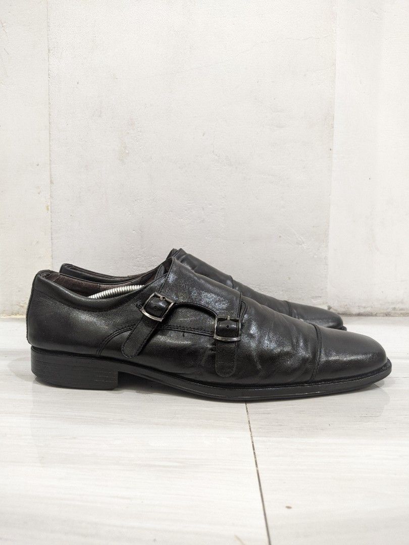 Hush Puppies Double Monk Strap Leather Shoes