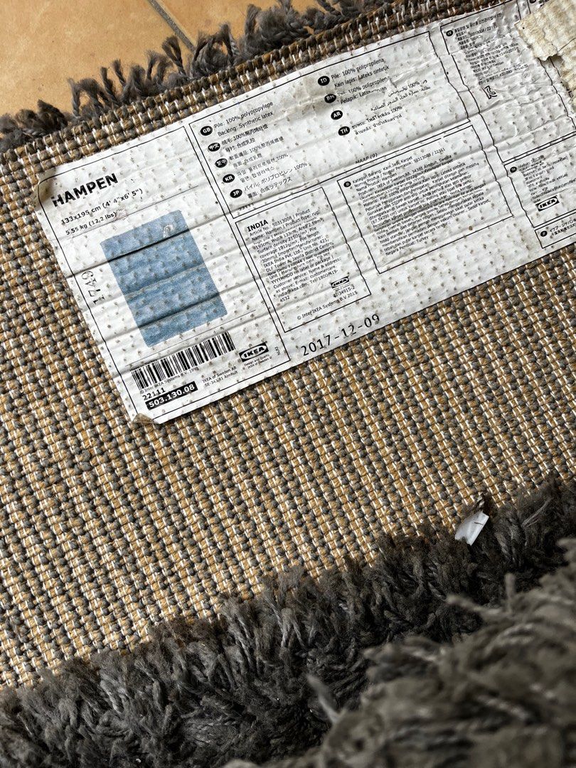 IKEA HAMPEN RUG, Furniture & Home Living, Home Decor, Carpets, Mats