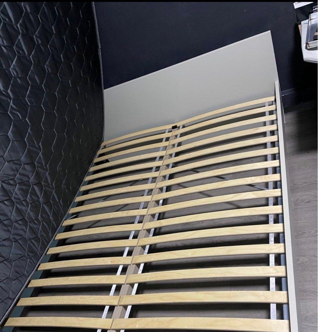 Ikea Queen Bed Frame Mattress, Furniture & Home Living, Furniture, Bed