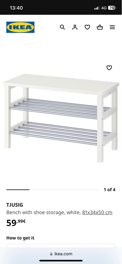 IKEA shoe rack Furniture Home Living Furniture Other Home Furniture on Carousell