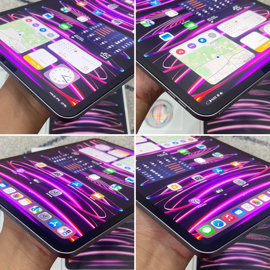 iPad Pro M2 11 inch grey 256gb wifi garansi ON mei 2024, Telepon Seluler & Tablet, Tablet di