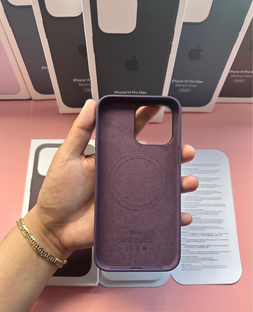 iPhone 14 Pro Max Magsafe Silicone Case with Animation (Elderberry ) (Category: Cases & Sleeves) located in Quezon City. Submitted by danii_03 (Listing ID 1266612786, Image 2). Description: .