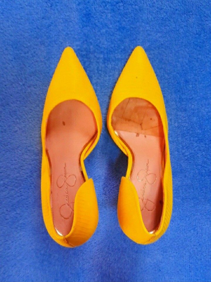 Jessica simpson shop yellow shoes