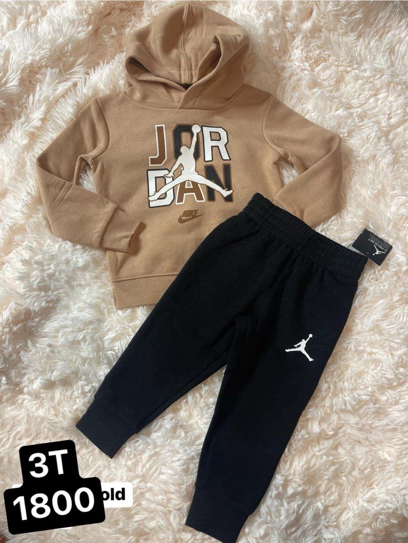 Jordan 3T hoodie terno Babies Kids Babies Kids Fashion on Carousell