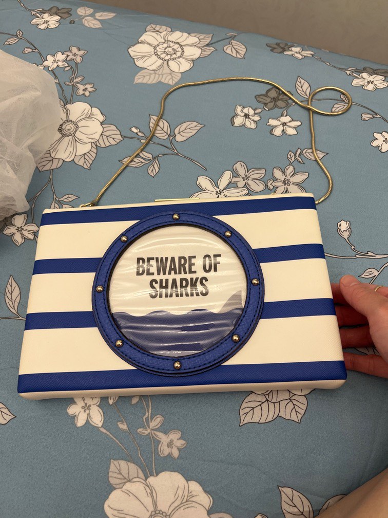 Kate spade iconic shark clutch