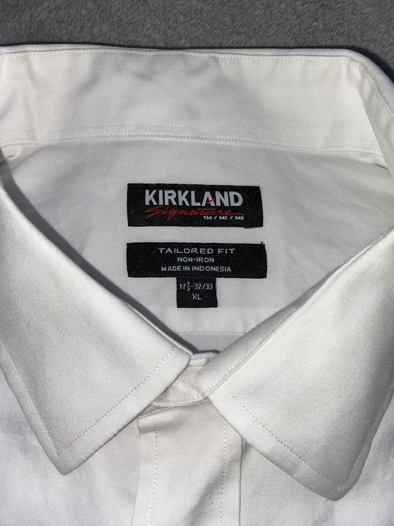 Kirkland (XL) TailoredFit Longsleeves Shirt, Men's Fashion, Tops
