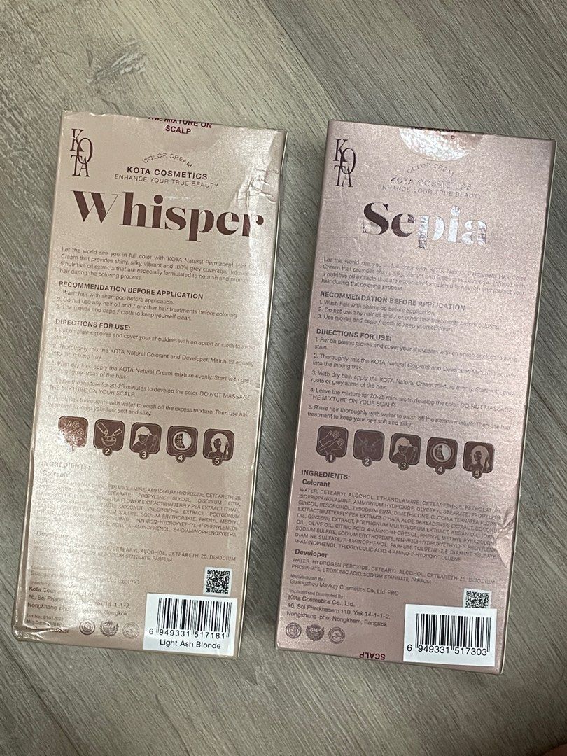 KOTA Hair Dye : Sepia, Whisper, Beauty & Personal Care, Hair on Carousell