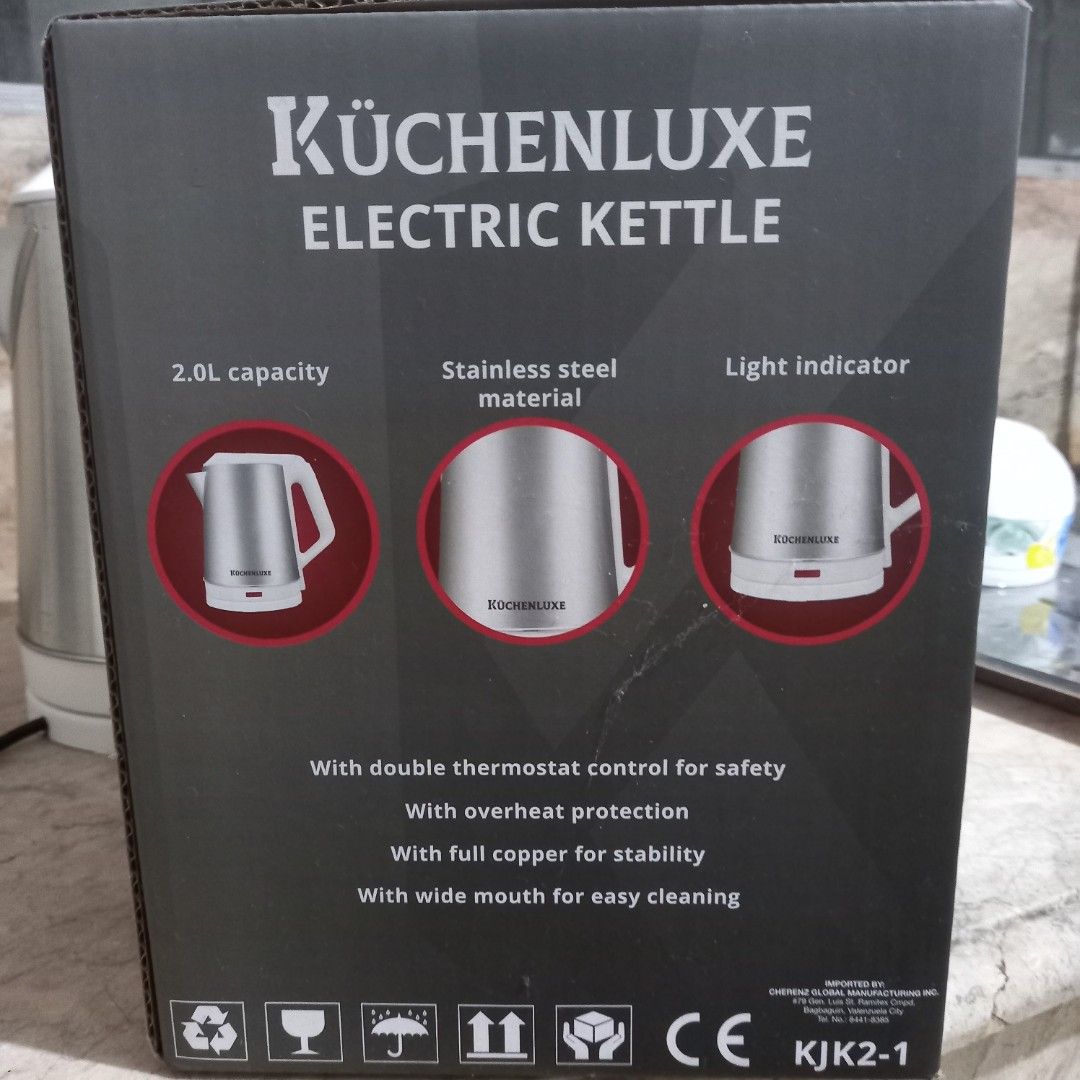 Kuchenluxe 2.0L Electric Kettle, TV & Home Appliances, Kitchen