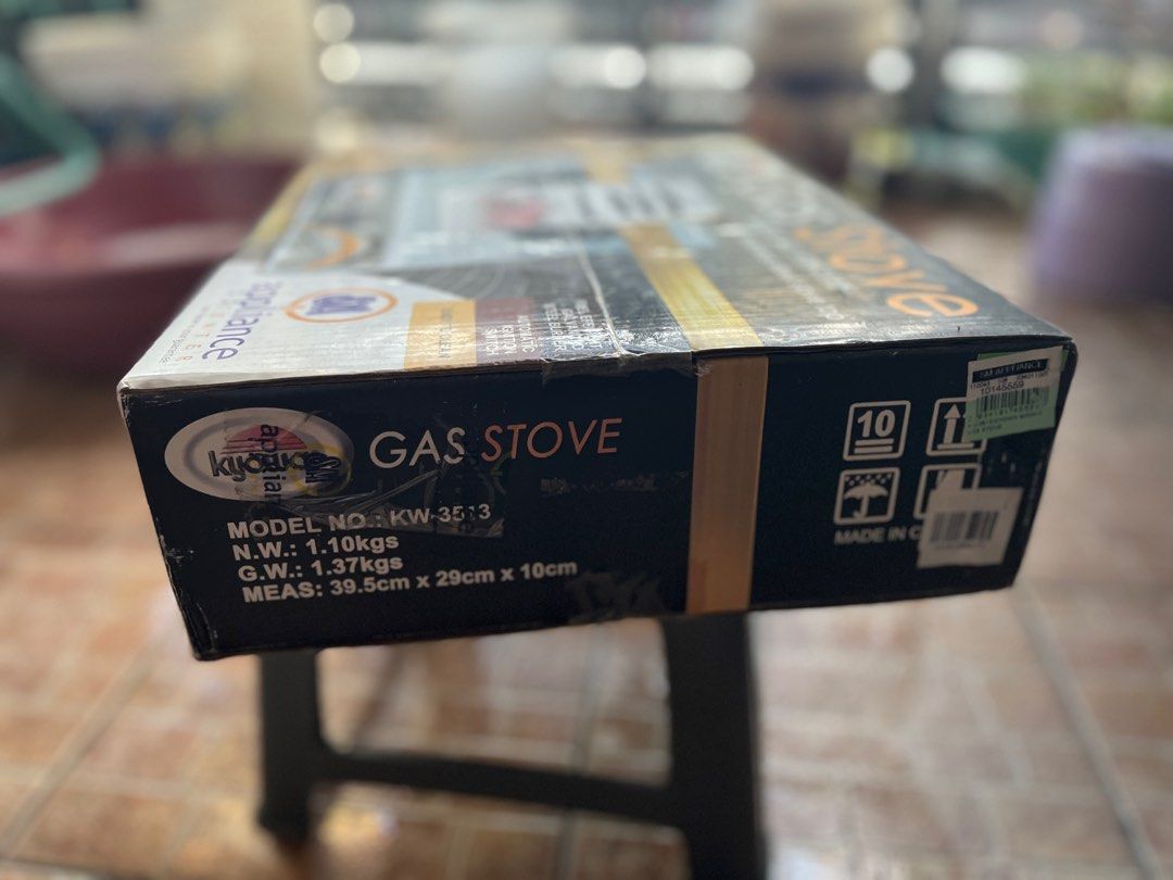 Kyowa Single Burner (Category: Cookware & Accessories) located in Quezon City. Submitted by cssinlao (Listing ID 1266526340, Image 1). Description: Never opened Kyowa Single Burner Gas Stove Model No.:KW-3513 Prize in a raffle. Never opened Loc: North Caloocan/Novaliches.