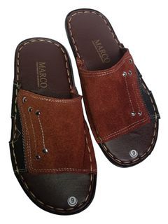 Leather Slippers Sandals for Men