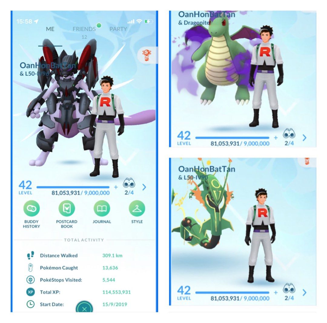 Pokemon Go lvl50 account, Video Gaming, Gaming Accessories, In-Game  Products on Carousell