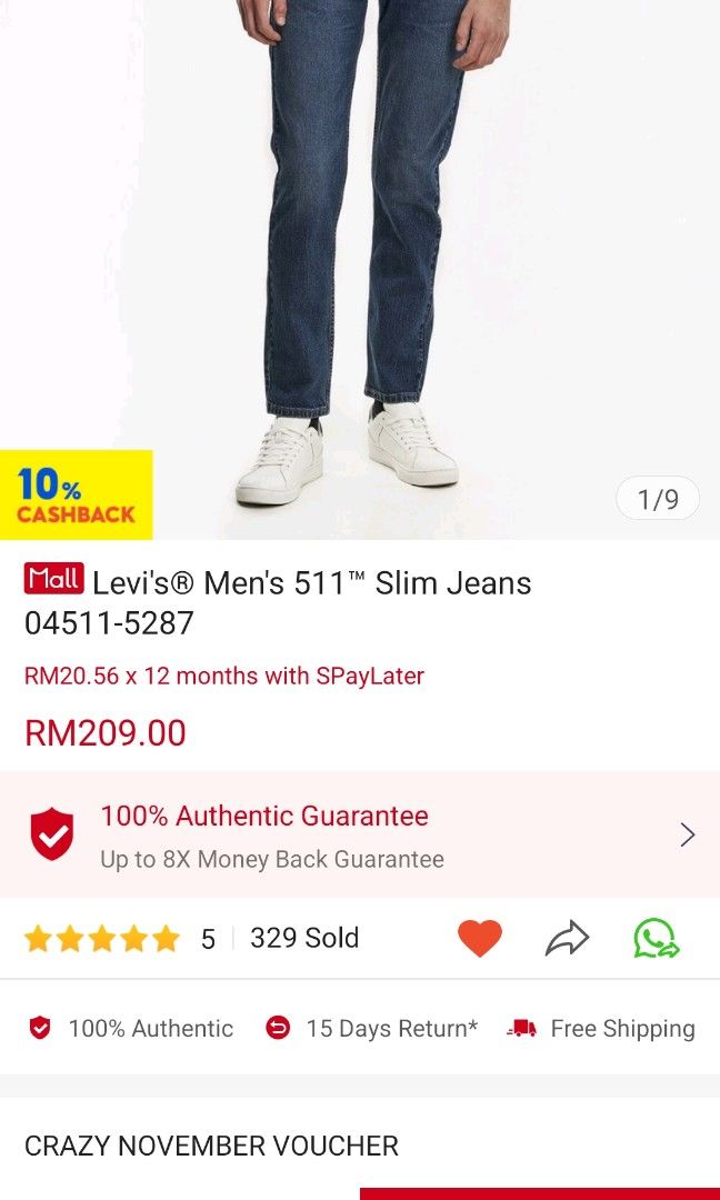 Levis 511 w30 deals l32