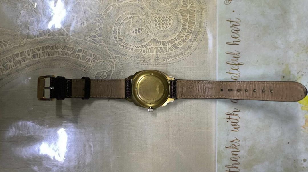 Lings super deluxe calendar collectors watch brass case Men s Fashion