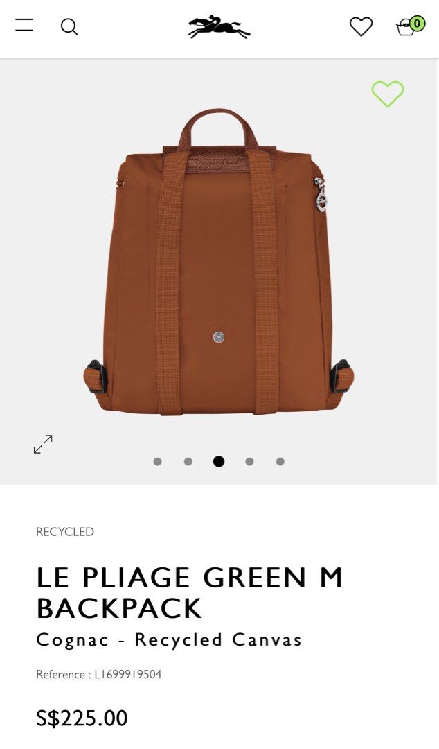 Longchamp backpack tan clearance