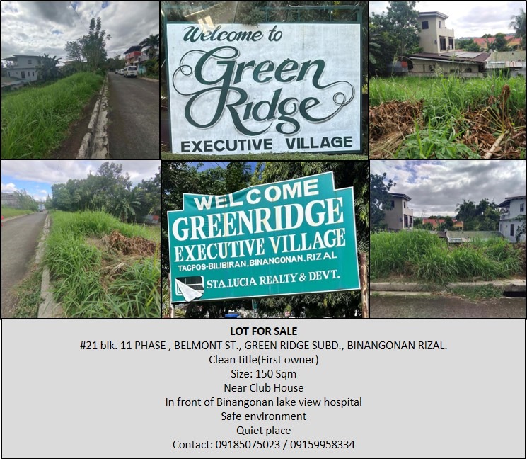LOT for binangonan rizal, Property, For Sale, Lot on Carousell