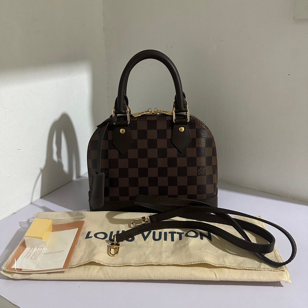 Louis Vuitton Alma BB Damier Ebene, Luxury, Bags & Wallets on Carousell