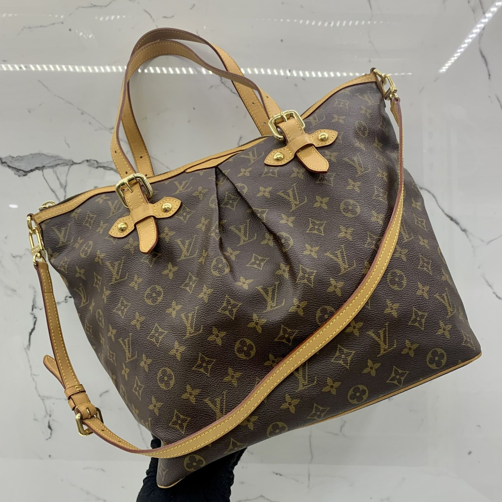 LOUIS VUITTON M40146 MONOGRAM PALERMO GM SHOULDER BAG 237037940 AL