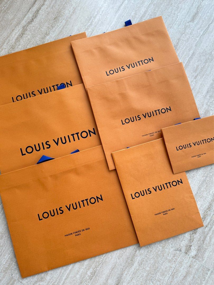 Louis Vuitton paper bag medium, Luxury, Accessories on Carousell