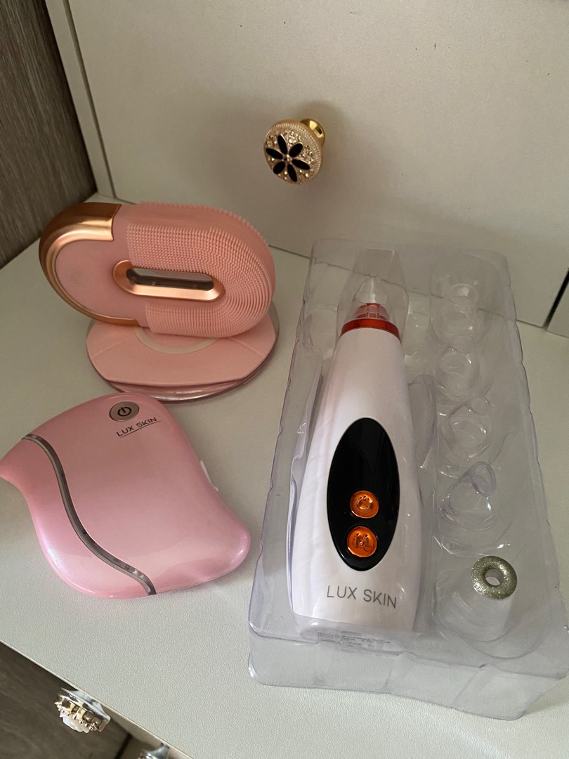 Lux Skin Microdermabrasion Kit, Sonic Cleansing Brush & Face Sculpting