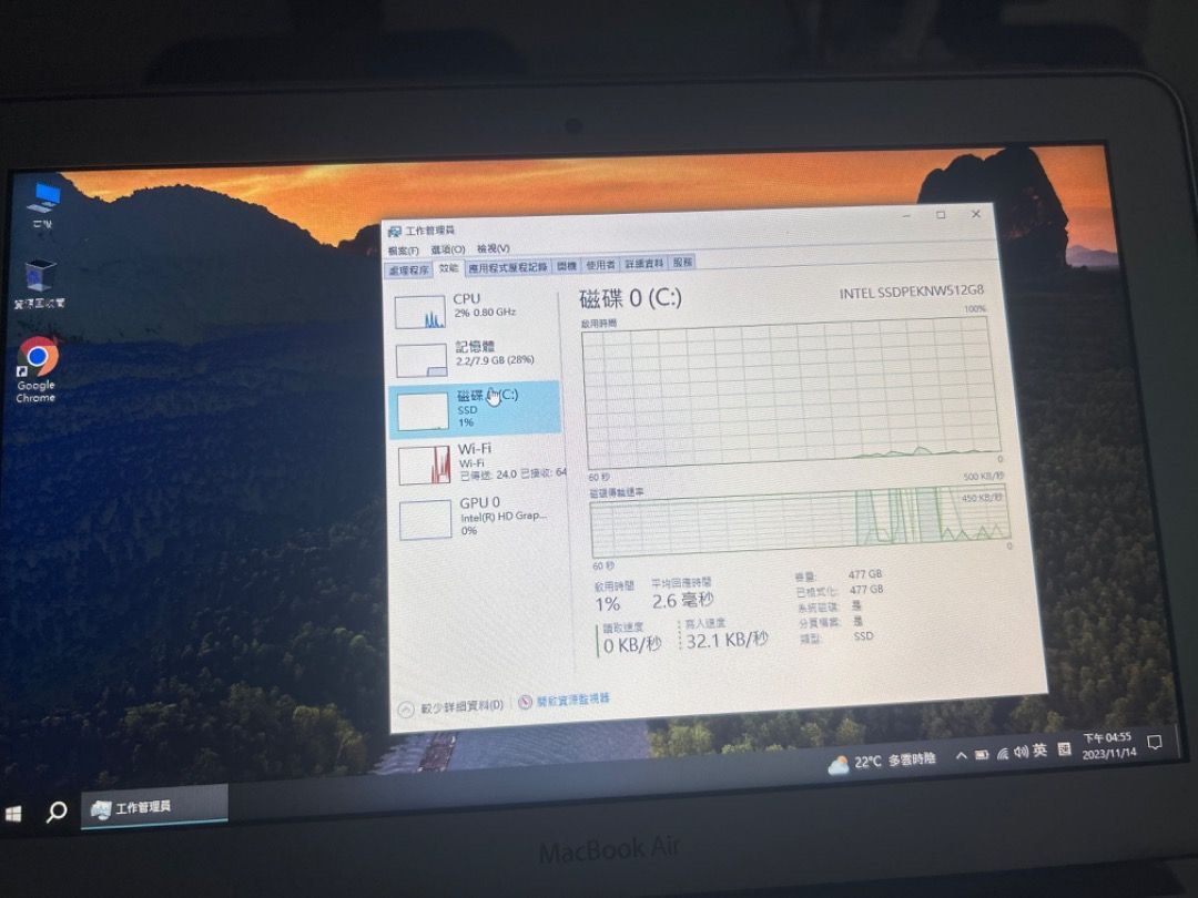 MacBook air 11吋2015 i5 8g 512g 可以免費幫忙裝雙系統windows office