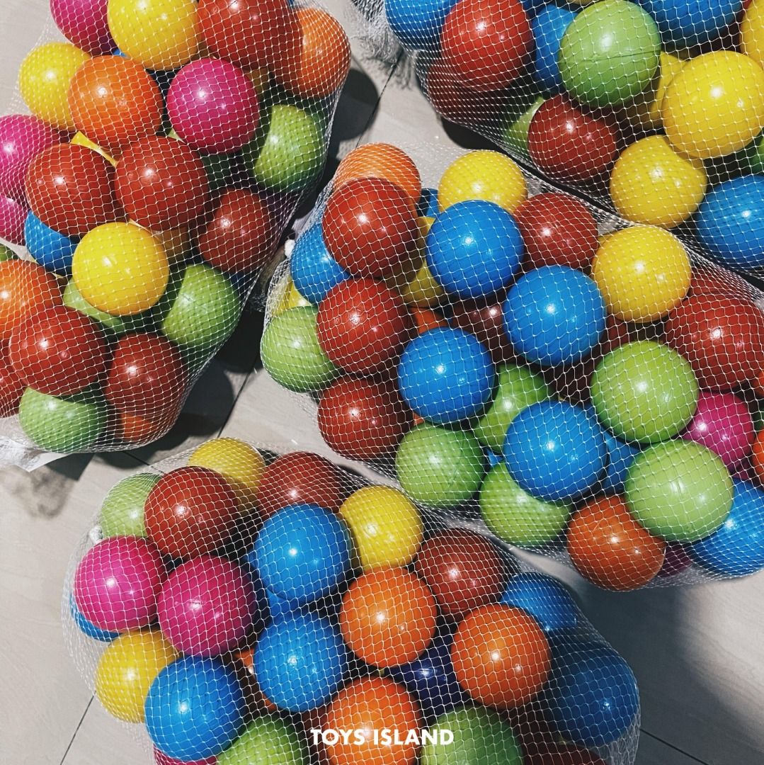 Mainan Anak Mandi Bola Plastik Warna Warni SNI Isi 50PCS - WARNA