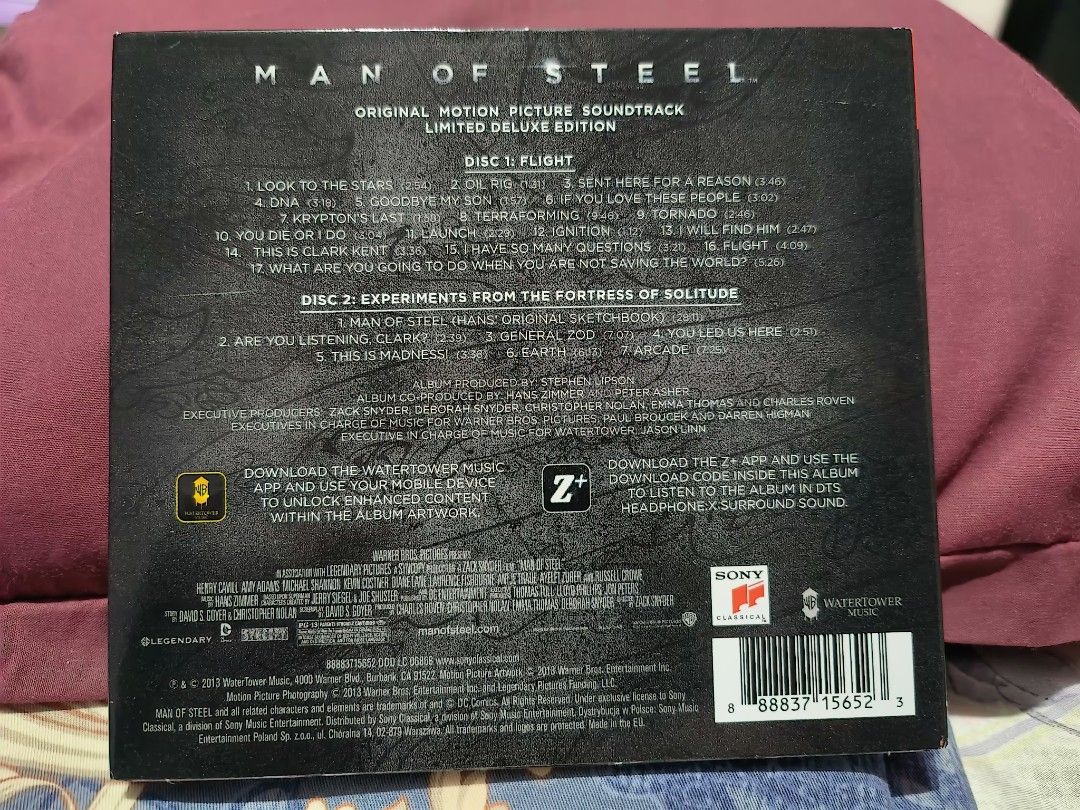 Man of Steel–Hans Zimmer–Original Motion Picture Soundtrack 2 CD NEW - cds  / dvds / vhs - by owner - electronics media