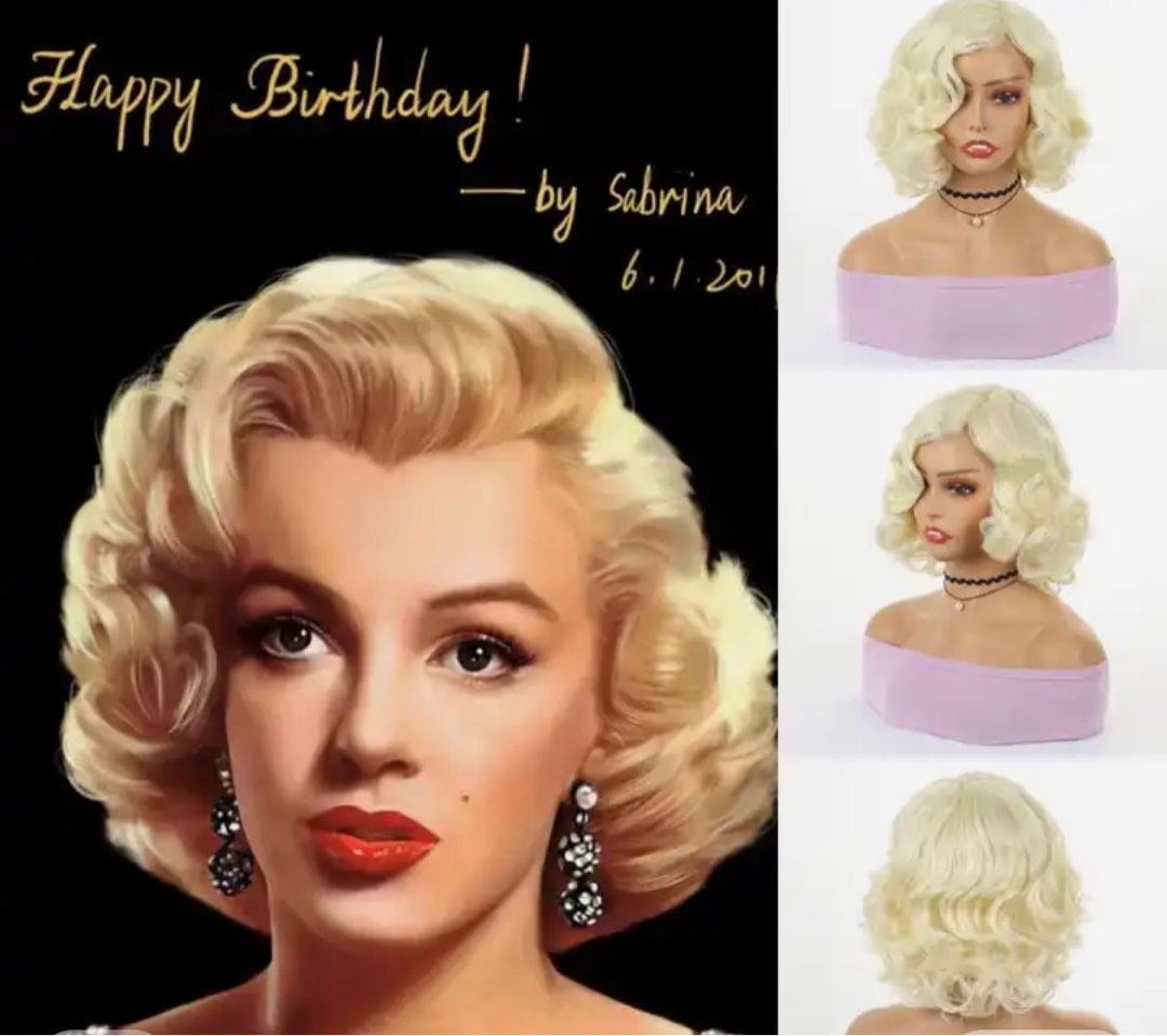 Marilyn Monroe Wig Beauty Personal Care Hair on Carousell