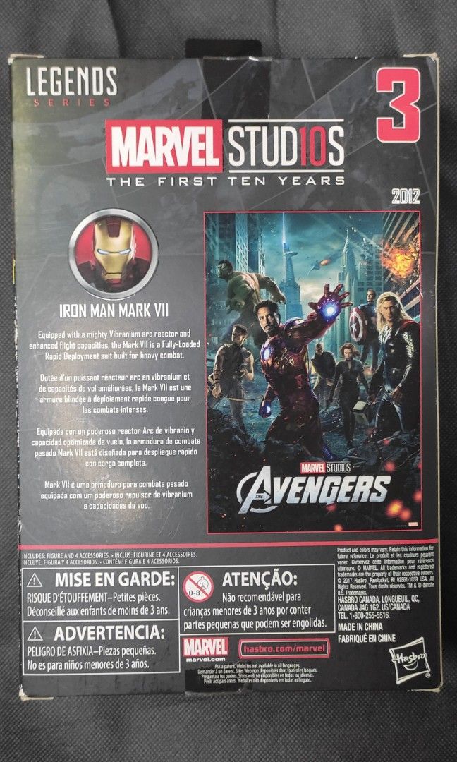 Marvel Legends First Ten Years Iron Man Mk VII, Hobbies & Toys, Toys ...