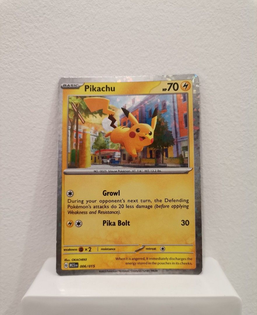 Mcdonald Pikachu Pokemon Card, Hobbies & Toys, Toys & Games on Carousell