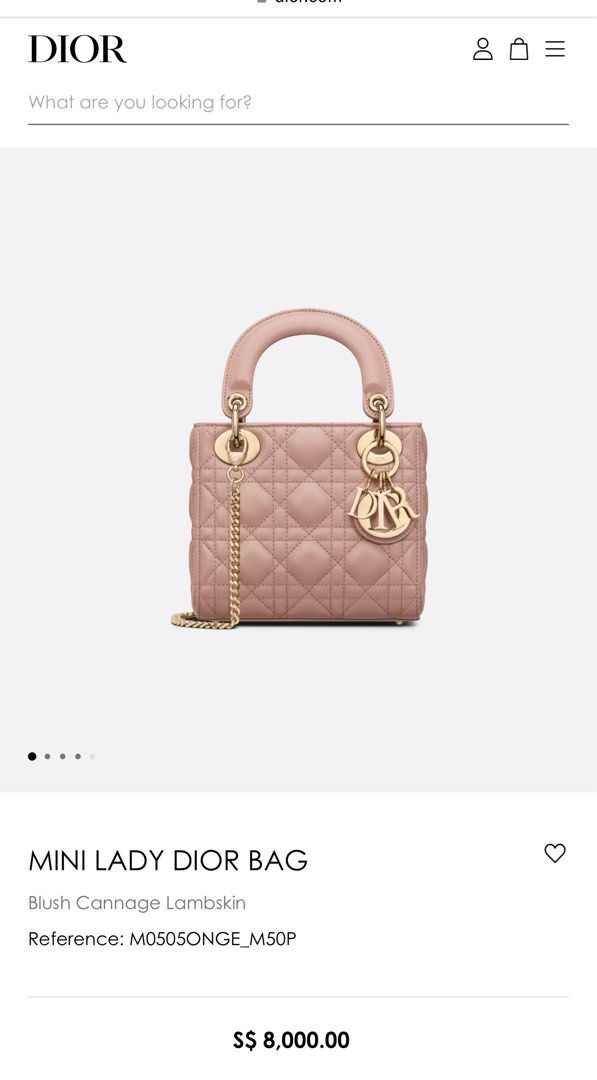 Mini lady sales dior blush