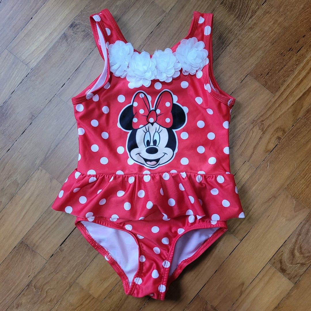 Minnie mouse one piece bathing suit top