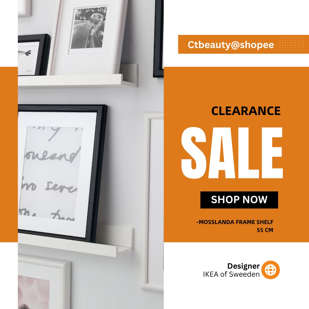 IKEA MOSSLANDA Frame Shelf, Furniture & Home Living, Home Decor, Frames
