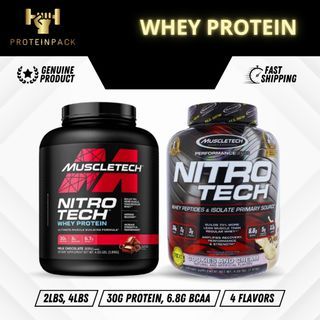 MuscleTech NitroTech Whey protein 2lbs 4lbs protein powder