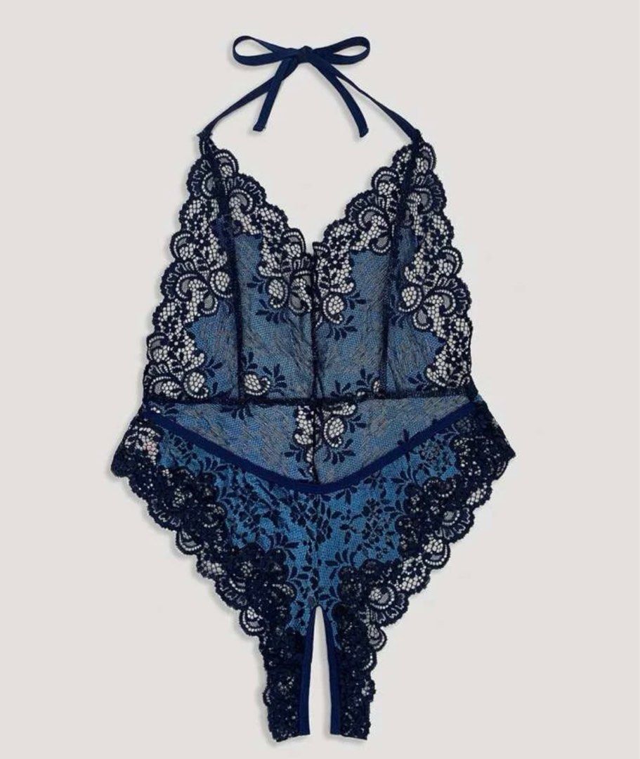 Navy blue bodysuit, Women's Fashion, Undergarments & Loungewear on