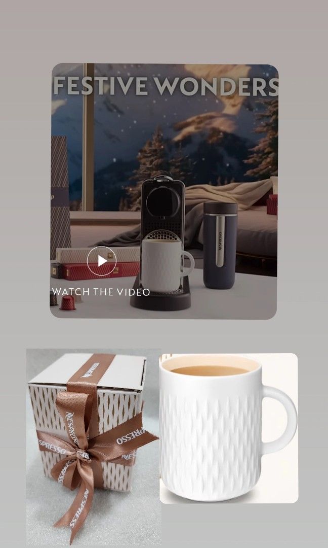 Festive Coffee Mug Nespresso X Fusalp: Édition Limitée