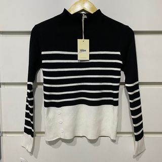 NEW WITH TAG - 3Mongkis Top Atasan Knit Knitted Knitwear Rajut Stripe Stripes Stripped