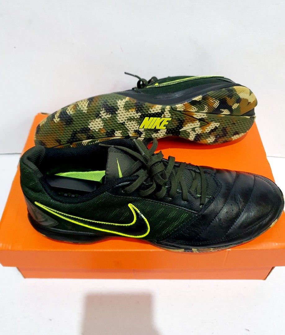 Nike Futsal Gato Camo Green Army Black Men s Fashion Footwear Boots on Carousell
