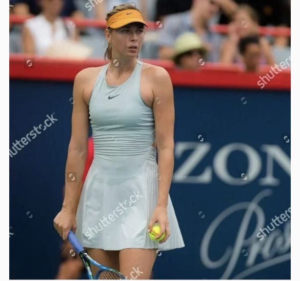 Nike Maria Sharapova Pleated Cut Out Tennis Dress
